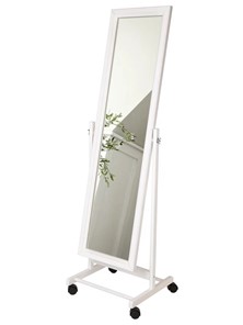 Зеркало напольное в гардероб BeautyStyle 27 (135х42,5см) Белое в Благовещенске - предосмотр 6