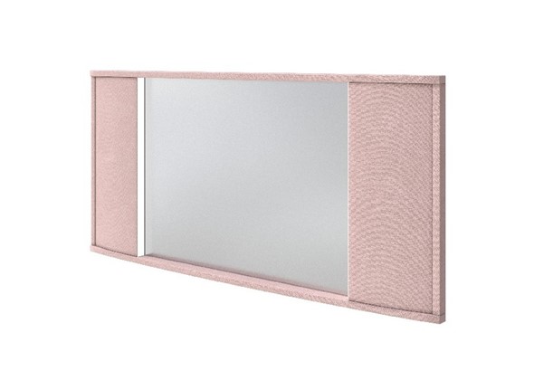Зеркало Vittoria с подсветкой, Велюр (Ultra Розовый мусс) в Благовещенске - изображение