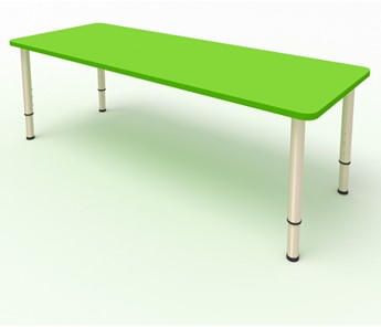 Детский стол 2-местный  (по одну сторону столешн.) СДО-3 (0-3) зеленый в Благовещенске