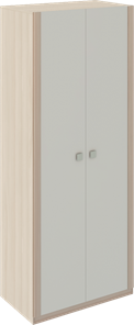 Шкаф 2-х створчатый Глэдис М22 (Шимо светлый/Белый текстурный) в Благовещенске - предосмотр