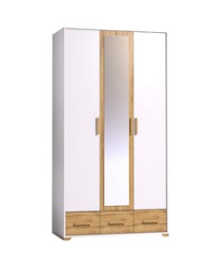 Шкаф для одежды Айрис 444, Белый-Дуб золотистый в Благовещенске