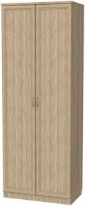 Шкаф двухстворчатый 101 со штангой,цвет Дуб Сонома в Благовещенске - изображение