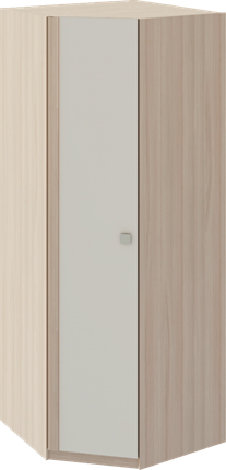 Угловой шкаф Глэдис М21 (Шимо светлый/Белый текстурный) в Благовещенске - изображение