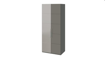 Шкаф Наоми с 1 зеркальной левой дверью, цвет Фон серый, Джут СМ-208.07.04 L в Благовещенске