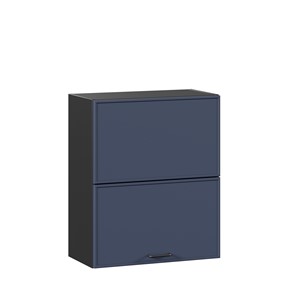 Горизонтальный кухонный шкаф 600 комбинированный Индиго ЛД 298.970.000.167, Чёрный/Тёмно-синий в Благовещенске