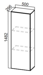 Кухонный пенал-надстройка Стайл, ПН500(912/296), МДФ в Благовещенске