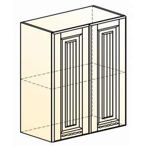 Шкаф навесной Бавария L600 H720 (2 дв. гл.) в Благовещенске