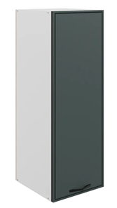 Кухонный шкаф Монако L400 Н900 (1 дв. гл.), белый/грин матовый в Благовещенске
