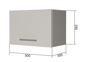 Навесной шкаф В350, Белое гладкое Ламарти/Антрацит в Благовещенске