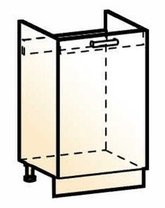 Шкаф рабочий под мойку Стоун L500 (1 дв. гл.) в Благовещенске