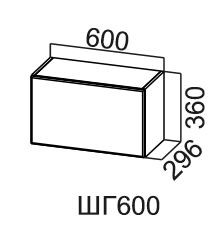 Шкаф кухонный Модус, ШГ600/360, фасад "галифакс табак" в Благовещенске