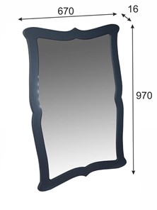 Зеркало настенное Берже 23 (серый графит) в Благовещенске - предосмотр 6