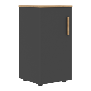 Низкий шкаф колонна с левой дверью FORTA Графит-Дуб Гамильтон  FLC 40.1 (L) (399х404х801) в Благовещенске