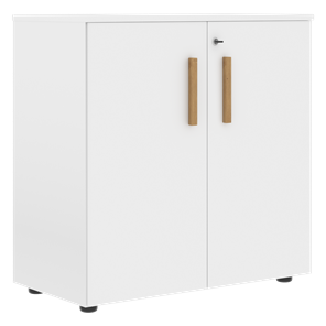 Шкаф широкий низкий с малыми дверцами FORTA Белый FLC 80.1(Z) (798х404х801) в Благовещенске