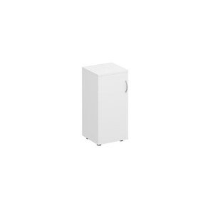 Шкаф для документов низкий узкий закрытый Комфорт КФ, белый премиум (40x38x84) К.508 ДШ в Благовещенске
