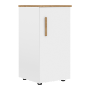 Низкий шкаф колонна с правой дверью FORTA Белый-Дуб Гамильтон FLC 40.1 (R) (399х404х801) в Благовещенске