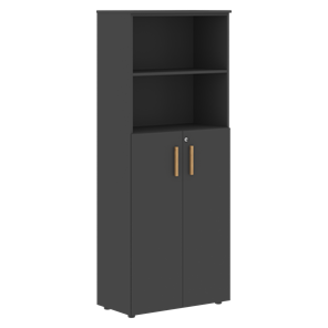 Шкаф с глухими средними дверьми FORTA Черный Графит  FHC 80.6(Z) (798х404х1965) в Благовещенске