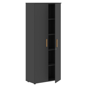 Шкаф широкий высокий FORTA Черный Графит FHC 80.1(Z) (798х404х1965) в Благовещенске