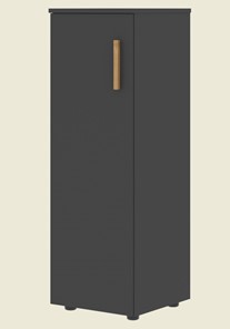 Средний шкаф колонна с глухой дверью левой FORTA Черный Графит   FMC 40.1 (L) (399х404х801) в Благовещенске