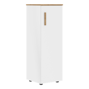 Средний шкаф колонна с правой дверью  FORTA Белый-Дуб Гамильтон  FMC 40.1 (R) (399х404х801) в Благовещенске - предосмотр