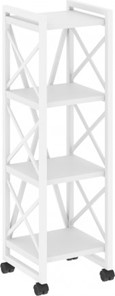 Стеллаж подкатной Loft VR.L-MST.K-4.4, Белый/Белый металл в Благовещенске