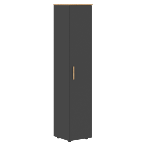 Высокий шкаф колонна с глухой дверью FORTA Графит-Дуб Гамильтон   FHC 40.1 (L/R) (399х404х1965) в Благовещенске