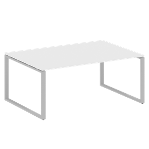 Офисный стол для переговоров БО.ПРГ-1.5 (Серый/Белый) в Благовещенске
