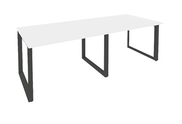 Конференц-стол для переговоров O.MO-PRG-2.2 Антрацит/Белый бриллиант в Благовещенске