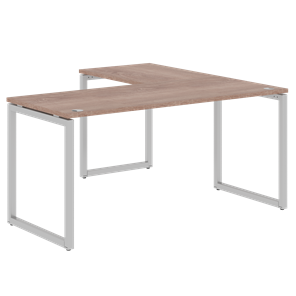 Письменный стол угловой левый XTEN-Q Дуб-сонома- серебро XQCT 1615 (L) (1600х1500х750) в Благовещенске