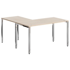 Письменный угловой  стол для персонала правый XTEN GLOSS  Бук Тиара  XGCT 1415.1 (R) (1400х1500х750) в Благовещенске
