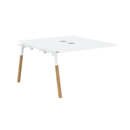 Переговорный стол FORTA Белый-Белый-Бук FIWST 1113 (1180х1346х733) в Благовещенске - изображение