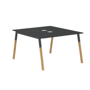 Стол для переговоров FORTA Черный Графит-Черный Графит-Бук  FWST 1113 (1180x1346x733) в Благовещенске