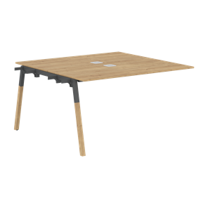 Переговорный стол FORTA Дуб Гамильтон-Черный графит-Бук FIWST 1313 (1380х1346х733) в Благовещенске