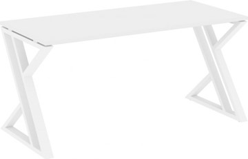 Письменный стол Loft VR.L-SRZ-4.7, Белый Бриллиант/Белый металл в Благовещенске