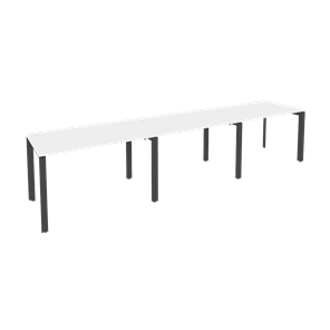 Стол на металлокаркасе O.MP-RS-3.2.7 (Антрацит/Белый бриллиант) в Благовещенске