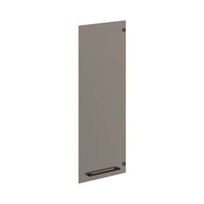 Дверь для шкафчика стеклянная средняя MORRIS TREND Антрацит/Кария Пальмира AMGT 42-1 (422х4х1132) в Благовещенске