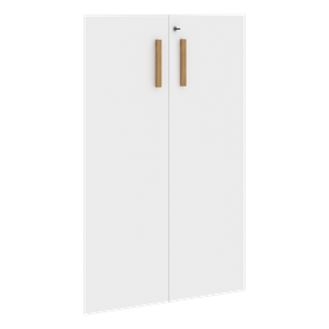 Двери для шкафов средние с замком FORTA Белый FMD 40-2(Z) (794х18х1164) в Благовещенске