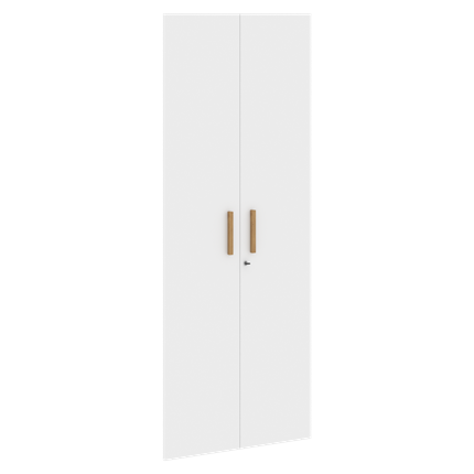 Двери для шкафов высокие с замком FORTA Белый FHD 40-2(Z)  (794х18х1932) в Благовещенске - изображение