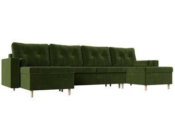 П-образный диван Белфаст, Зеленый (Микровельвет) в Благовещенске
