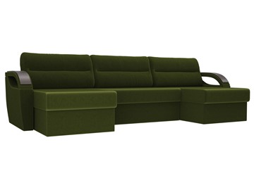 П-образный диван Форсайт, Зеленый (микровельвет) в Благовещенске
