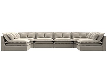 П-образный диван Лига-040, Бежевый (микровельвет) в Благовещенске - предосмотр 1