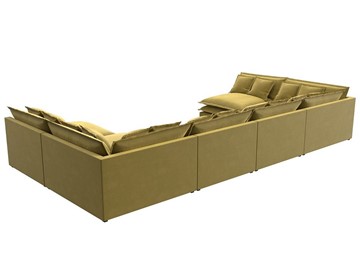 П-образный диван Лига-040, Желтый (микровельвет) в Благовещенске - предосмотр 5