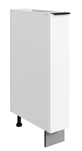 Тумба кухонная Стоун L150 (1 дв.гл.) (белый/джелато софттач) в Благовещенске