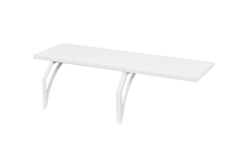 Растущий стол 1/75-40 (СУТ.25) + Polka_z 1/600 (2 шт.) + Polka_b 1/550 белый/белый/Красный в Благовещенске - изображение 1