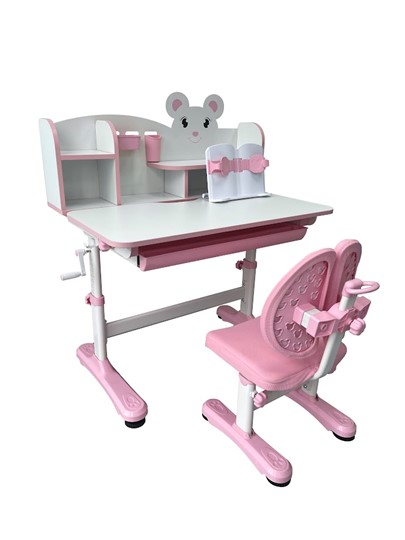 Стол растущий и стул Carezza Pink FUNDESK в Благовещенске - изображение 3
