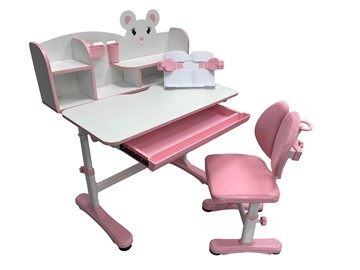 Стол растущий и стул Carezza Pink FUNDESK в Благовещенске - предосмотр