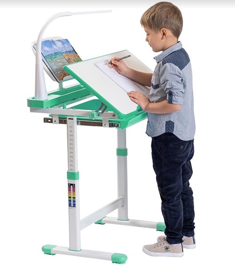 Детский стол-трансформер SET Holto-11 зеленый в Благовещенске - изображение 1