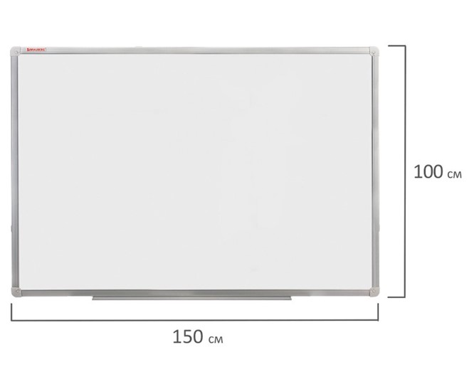 Доска магнитная настенная BRAUBERG 100х150 см, алюминиевая рамка в Благовещенске - изображение 8