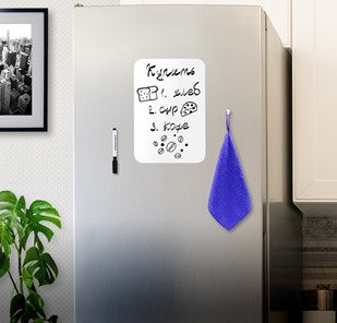 Доска магнитно-маркерная на холодильник BRAUBERG, 30х21 см с маркером, магнитом и салфеткой в Благовещенске - предосмотр 2