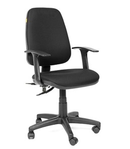 Кресло офисное CHAIRMAN 661 Ткань стандарт 15-21 черная в Благовещенске - предосмотр